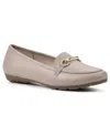 Cliffs By White Mountain Women's Glowing Loafer Flats In Nude