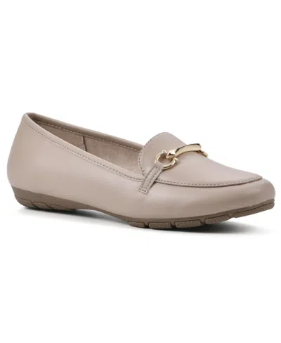 Cliffs By White Mountain Women's Glowing Loafer Flats In Nude