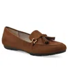 Cliffs By White Mountain Gush Tassel Loafer In Whiskey Suedette