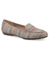 Cliffs By White Mountain Women's Gutsy Almond Toe Loafers In Multi Raffia