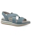 Cliffs By White Mountain Hapley Athleisure Sandal In Mid-blue Nubuck