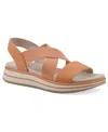 Cliffs By White Mountain Hapley Athleisure Sandal In Peach Nubuck