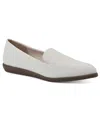 Cliffs By White Mountain Women's Mint Loafers Shoe In Cream Nubuck- Polyurethane
