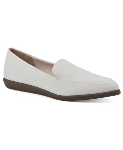 Cliffs By White Mountain Women's Mint Loafers Shoe In Cream Nubuck- Polyurethane