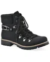 Cliffs By White Mountain Pioneer Faux Shearling Lined Lace-up Boot In Black