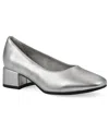 Cliffs By White Mountain Quintesa Pump In Silver Metallic Smooth