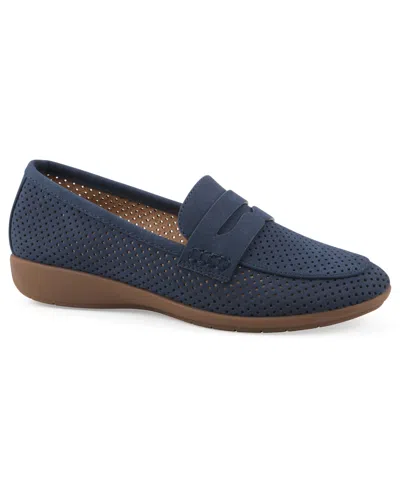 Cliffs By White Mountain Women's Samson Slip-on Loafers In Blue