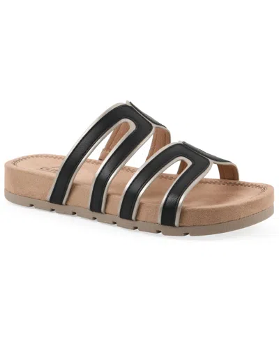 Cliffs By White Mountain Tina Rose Slide Sandal In Black
