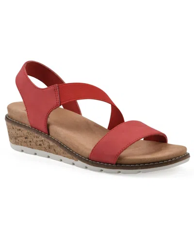 CLIFFS BY WHITE MOUNTAIN WOMEN'S TINNLEY WEDGE SLIP-ON SANDALS