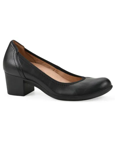Cliffs By White Mountain Women's Tripton Slip-on Pumps In Black Grainy Smooth