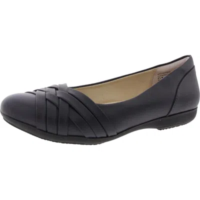 Cliffs By White Mountain Womens Criss-cross Man Made Flat Shoes In Blue