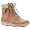 Cliffs By White Mountain Womens Lace-up Faux Leather Booties