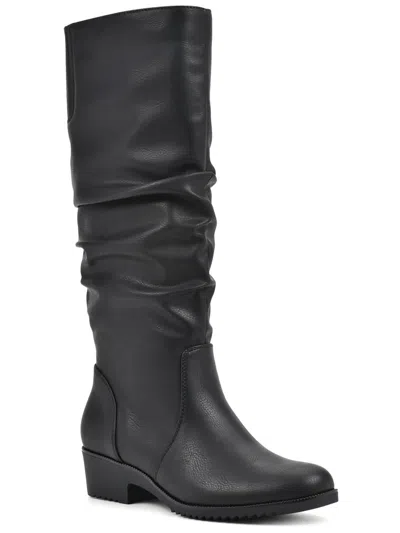 Cliffs By White Mountain Womens Round Toe Tall Knee-high Boots In Multi
