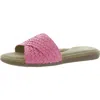 Cliffs By White Mountain Flawless Womens Open Toe Slip On Mule Sandals In Pink