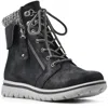 Cliffs By White Mountain Womens Zipper Man Made Winter & Snow Boots In Black