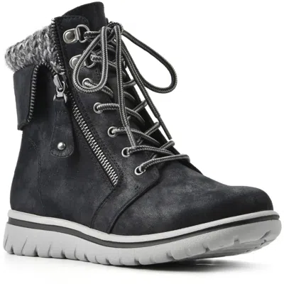 Cliffs By White Mountain Womens Zipper Man Made Winter & Snow Boots In Black