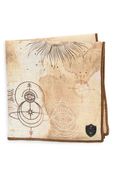 Clifton Wilson Arcane Linen Pocket Square