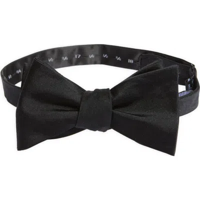 Clifton Wilson Black Silk Bow Tie