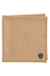Clifton Wilson Cashmere Pocket Square In Tan
