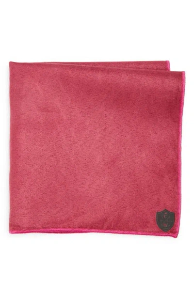 Clifton Wilson Cotton Pocket Square In Pink