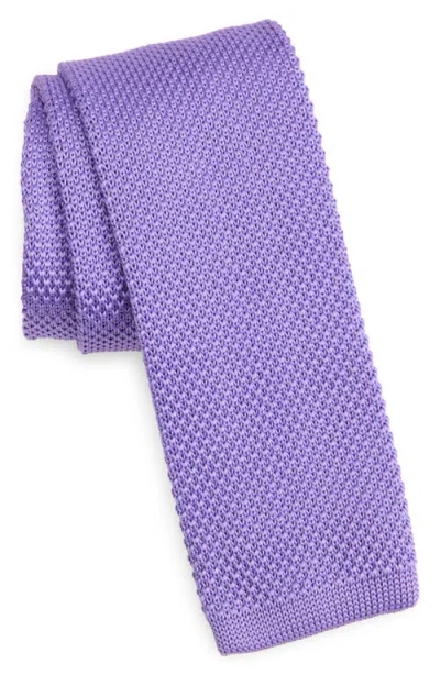 Clifton Wilson Lavender Knit Silk Tie