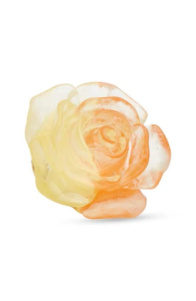 Clifton Wilson Pink & Yellow Pastel Lapel Flower In Yellow Orange