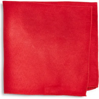 Clifton Wilson Red Cotton Pocket Square In Purple