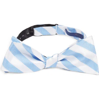 Clifton Wilson Stripe Silk Bow Tie In Red