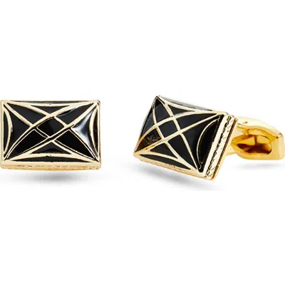 Clifton Wilson Two Tone Rectangular Cuff Links