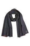 Clifton Wilson Wool Scarf In Black