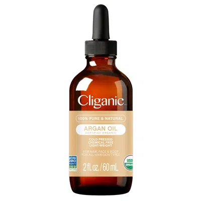 Cliganic Organic Argan By  For Unisex - 2 oz Oil In White