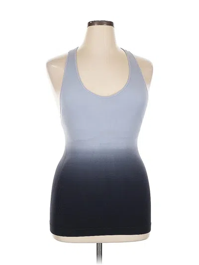 Pre-owned Climawear Tank Top Blue Halter Neckline Tops