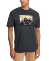 Clinch Collections Bruce Car Graphic Tee In Fade Black