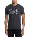 Clinch Collections Eddie & Jeff Graphic Tee In Fade Black