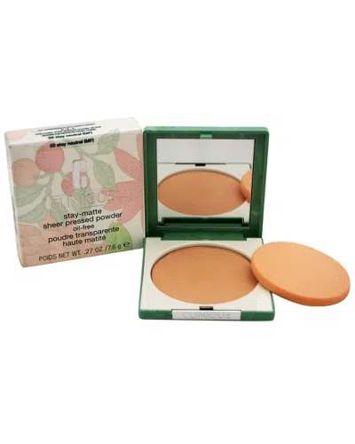 Clinique 0.27oz Stay Neutral Stay-matte Sheer Pressed Powder In Brown