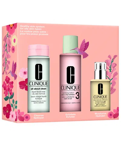 Clinique 3-pc. Healthy Skin 3-step System Set In Transparent