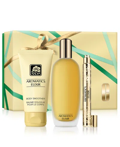 Clinique 3-piece Aromatic Elixir Essentials Gift Set In Yellow