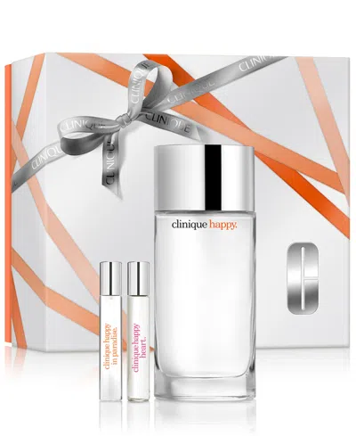 Clinique 3-piece Happy Fragrance Gift Set In White