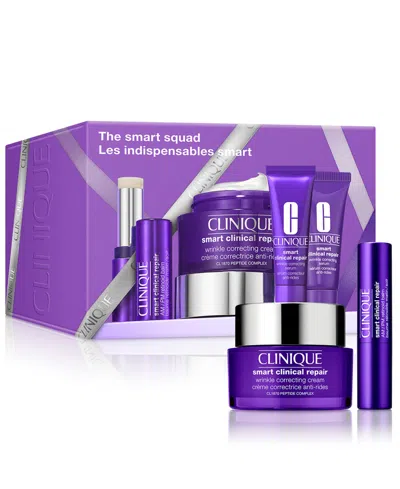 Clinique 3-piece The Smart Squad Trio Gift Set In Purple