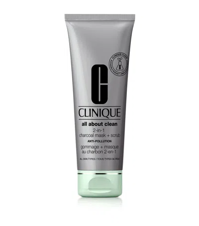 Clinique All About Clean 2-in-1 Charcoal Mask + Scrub In White