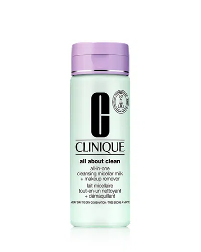 CLINIQUE ALL ABOUT CLEAN ALL-IN-ONE CLEANSING MICELLAR MILK + MAKEUP REMOVER 6.8 OZ.
