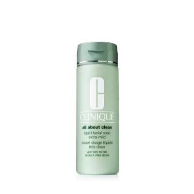 Clinique All About Clean Liquid Facial Soap Extra Mild For Very Dry To Dry Skin Types In Green