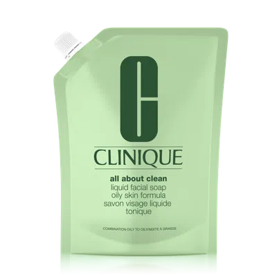 Clinique All About Clean Liquid Facial Soap Oily Skin Formula For Combination Oily To Oily Skin In Green