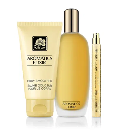 Clinique Aromatics Elixir Riches Signature Perfume Gift Set In Yellow