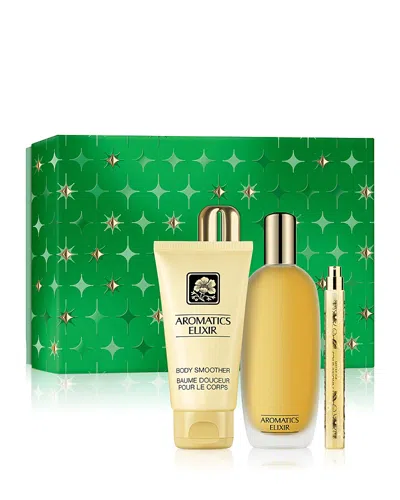 Clinique Aromatics Elixir Riches Signature Perfume Gift Set In Yellow