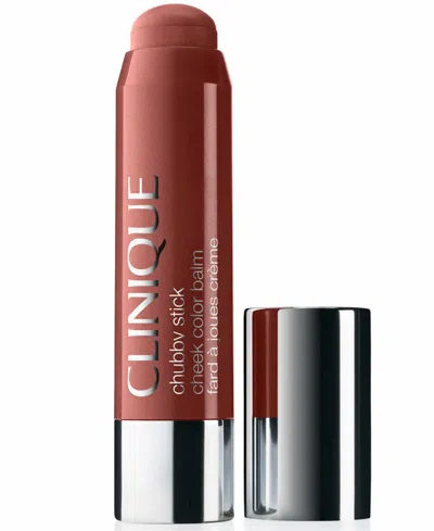 Clinique Chubby Stick Cheek Color Balm Cream Blush, 0.21 Oz. In Brown