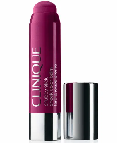 Clinique Chubby Stick Cheek Color Balm Cream Blush, 0.21 Oz. In Purple