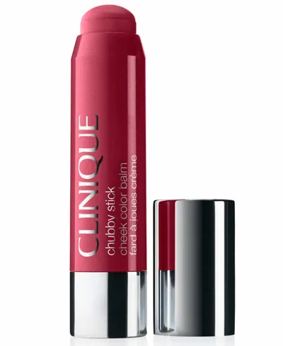 Clinique Chubby Stick Cheek Color Balm Cream Blush, 0.21 Oz. In Red