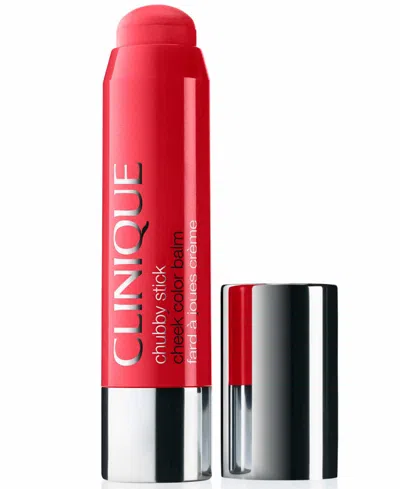 Clinique Chubby Stick Cheek Color Balm Cream Blush, 0.21 Oz. In Red