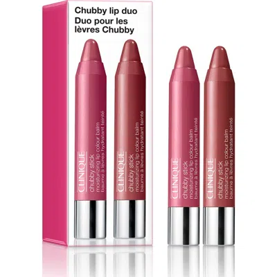 Clinique Chubby Stick™ Moisturizing Lip Color Balm Duo $50 Value